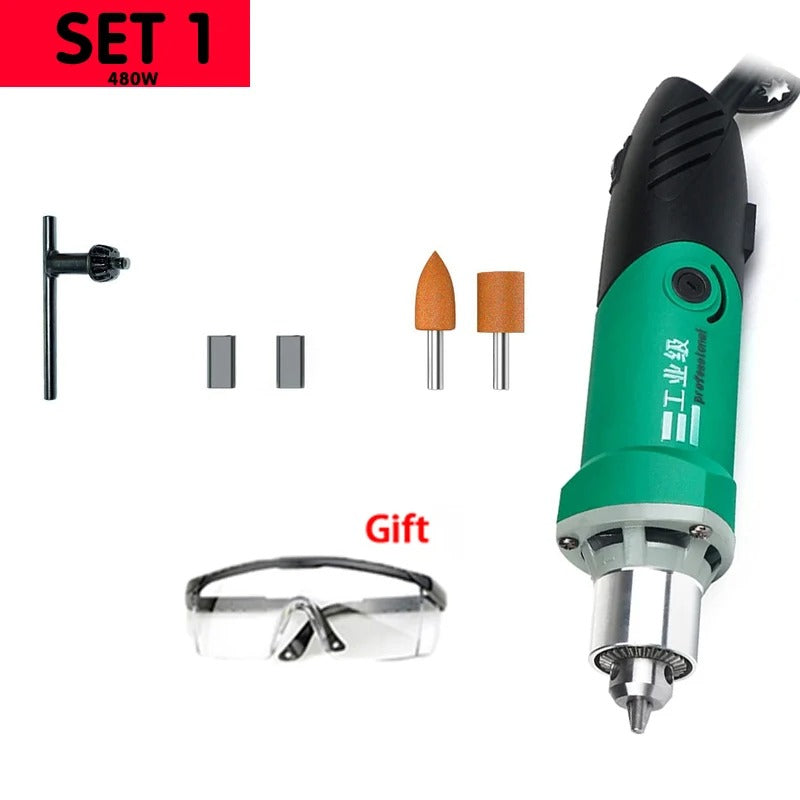500W Electric Rotary Tool Set with Accessories
