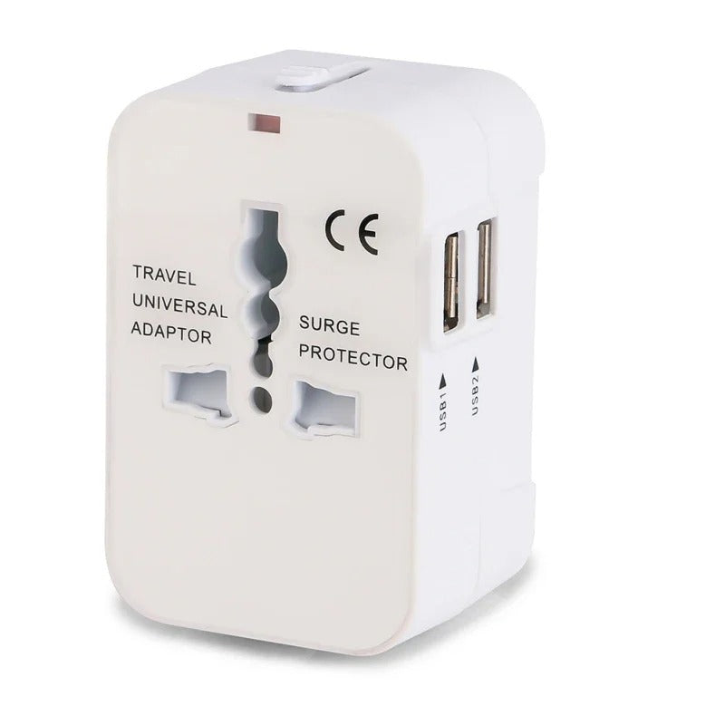 Universal Travel Adapter with USB and AC Outlets