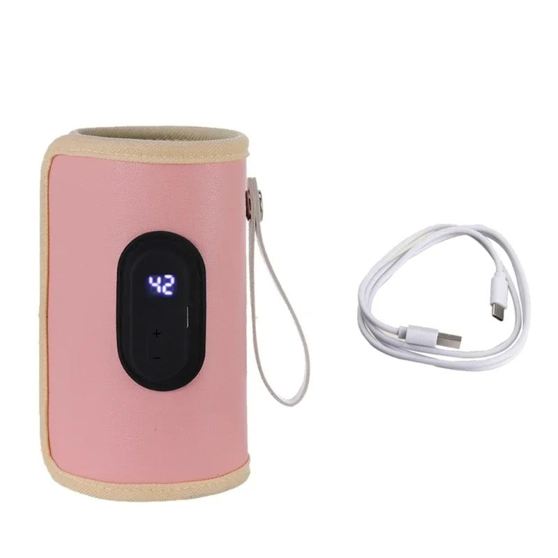 Portable Baby Bottle Warmer – USB Travel Milk Heater for On-the-Go Feeding