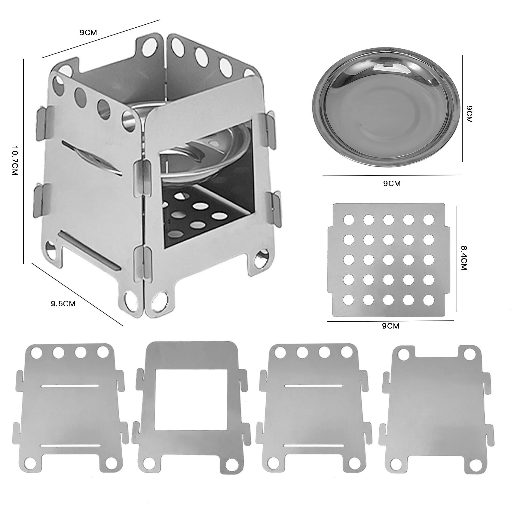 Stainless Steel Portable Camping Stove – Dual Fuel Outdoor Burner