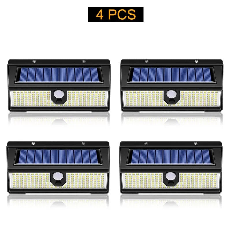190 LED Solar Wall Light Outdoor Waterproof