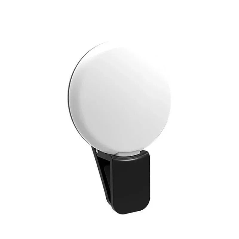Mini LED Selfie Ring Light – Portable Clip-On