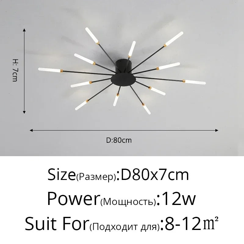 Nordic Fireworks Ceiling Chandelier