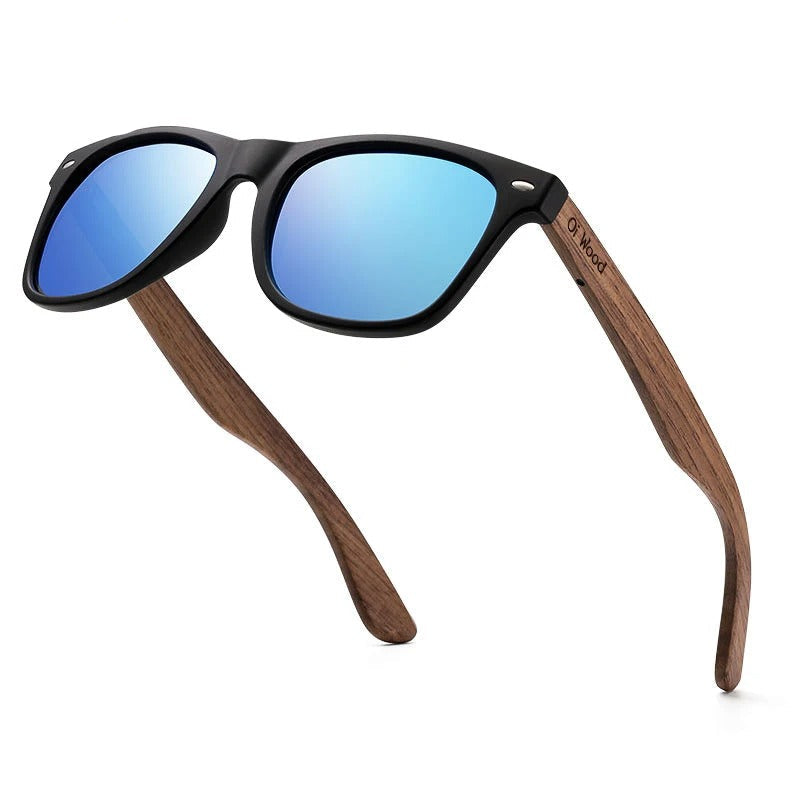 Natural Wooden Polarized Sunglasses UV400 for Men