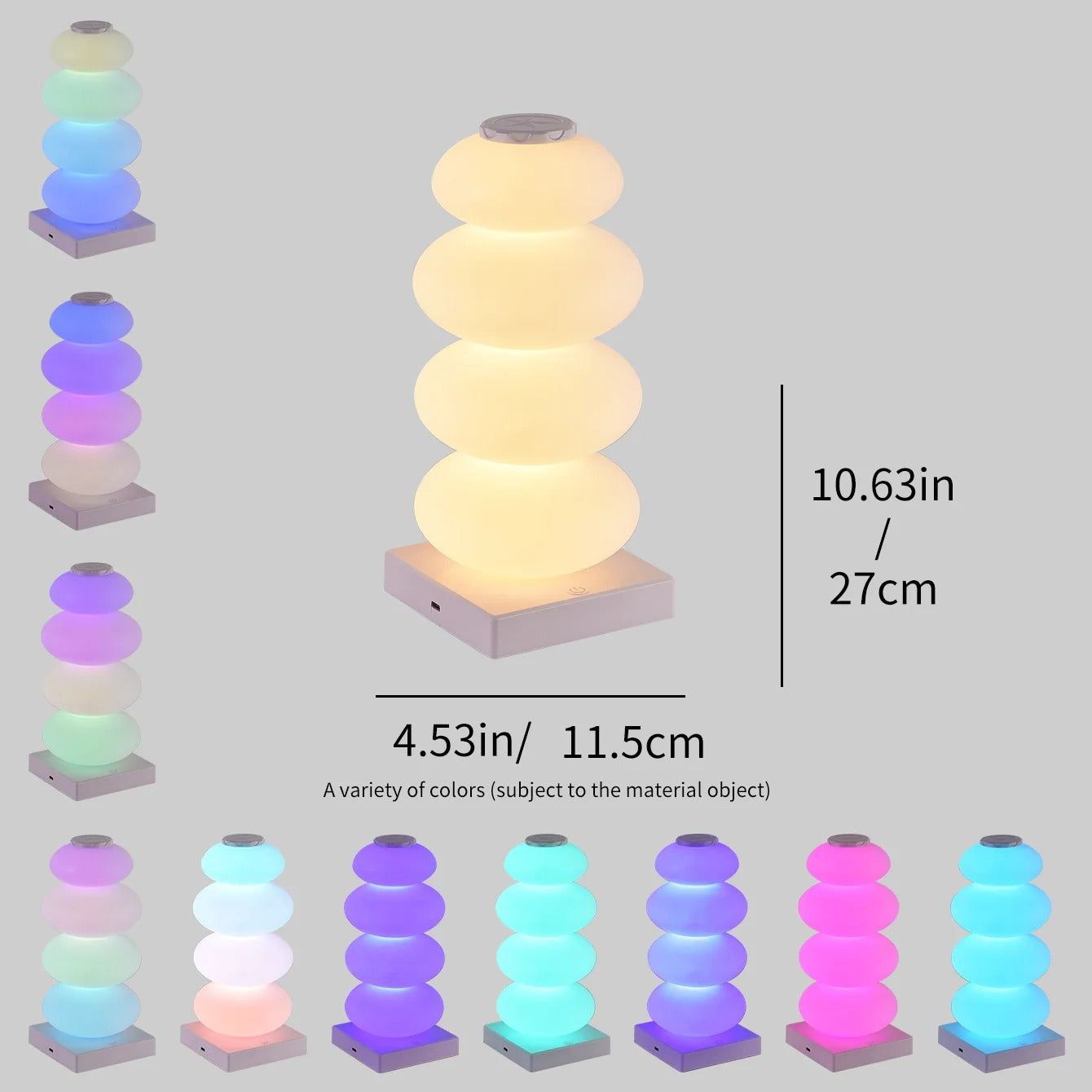 Stacked Rgb Table Lamp