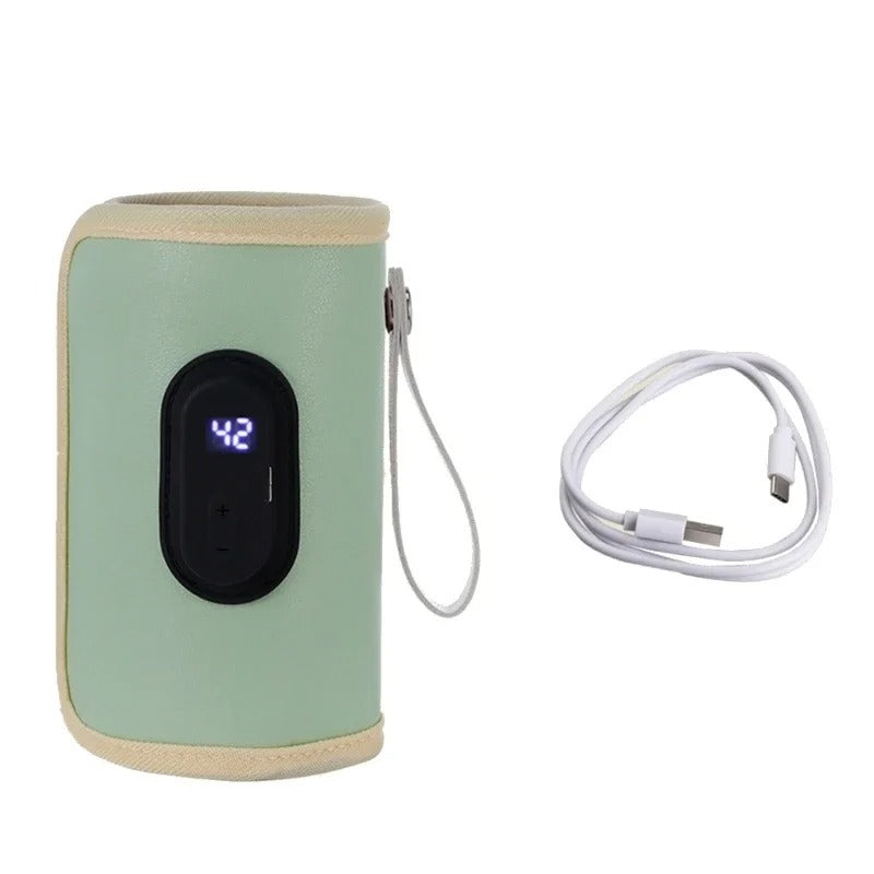 Portable Baby Bottle Warmer – USB Travel Milk Heater for On-the-Go Feeding