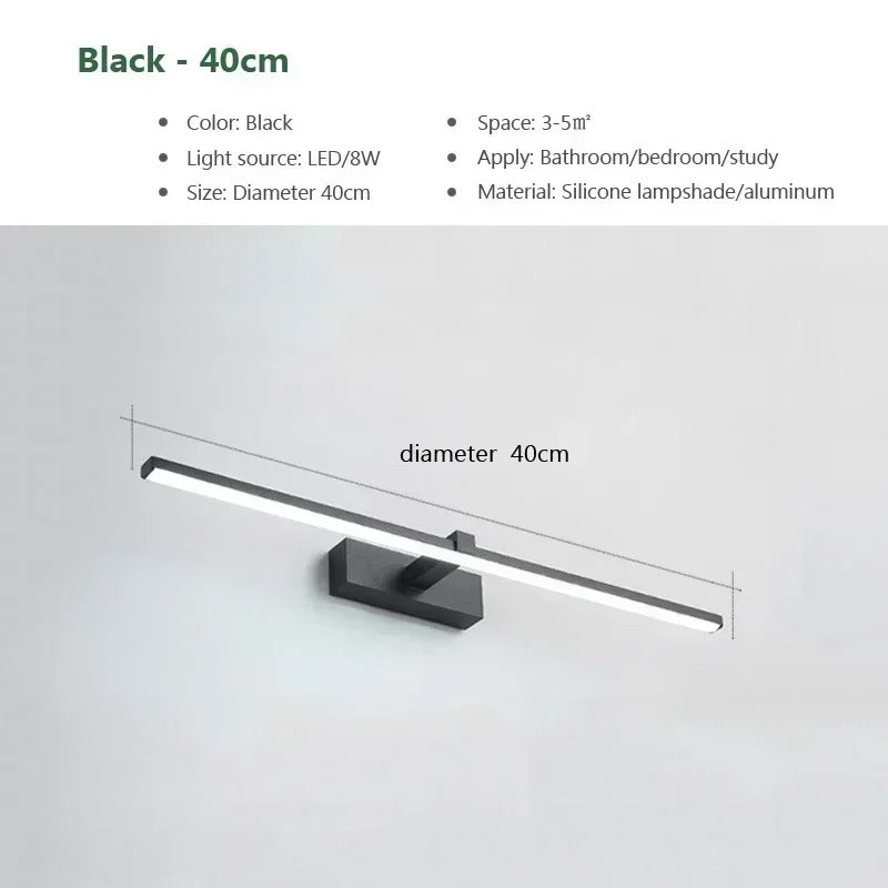 Modern Aluminium Mirror Wall Light