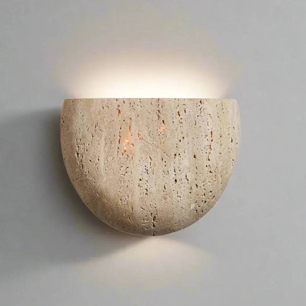 Minimalist Wabi - sabi Stone Wall Lamp - TheOrivana