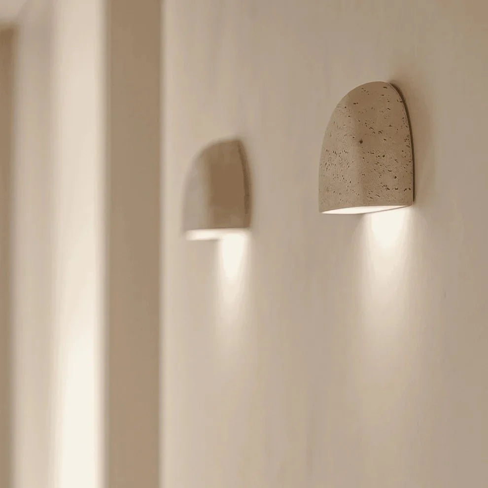 Minimalist Wabi - sabi Stone Wall Lamp - TheOrivana