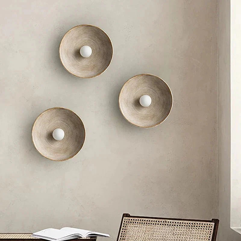 Nordic Creative Retro Round Wall Lamp - TheOrivana