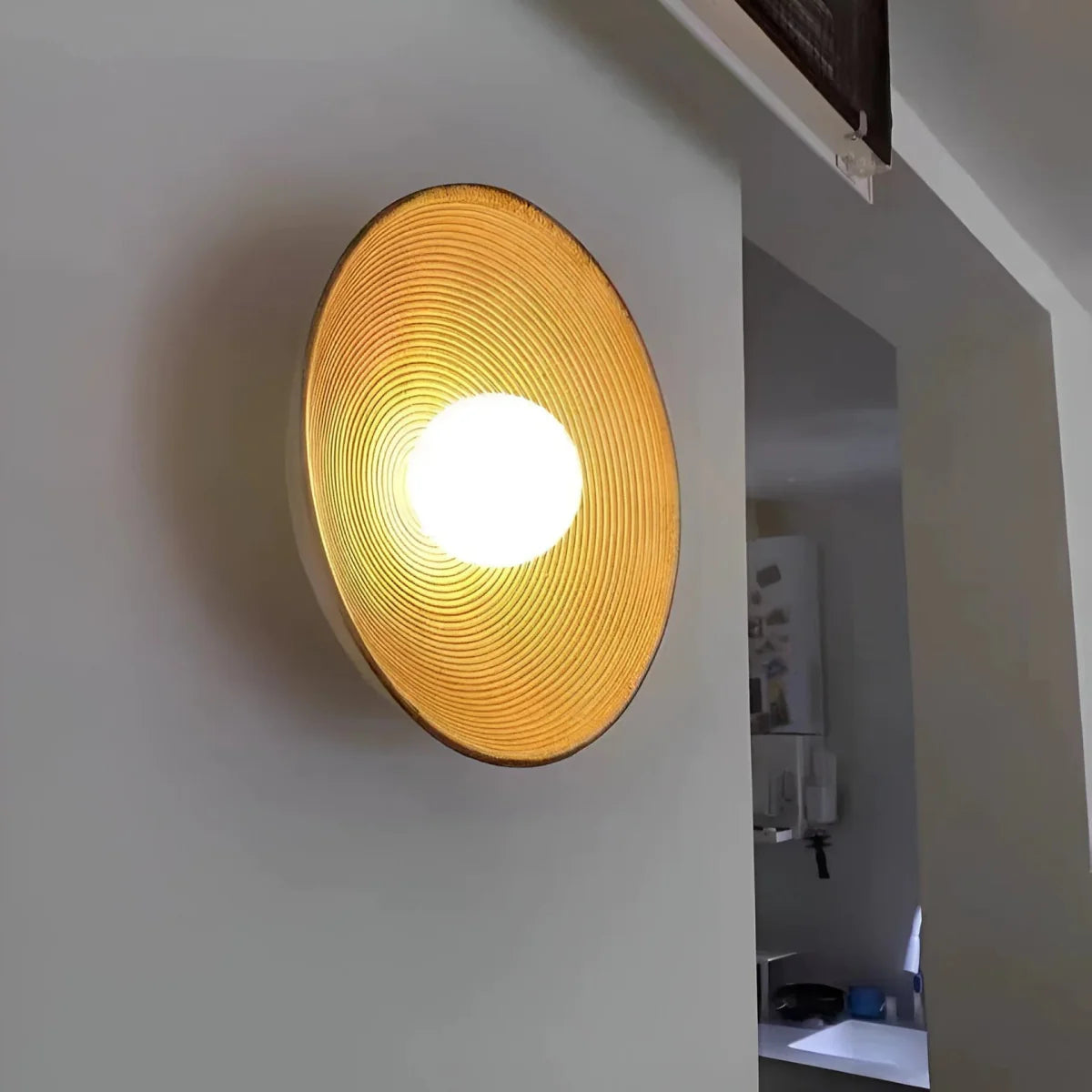 Nordic Creative Retro Round Wall Lamp - TheOrivana