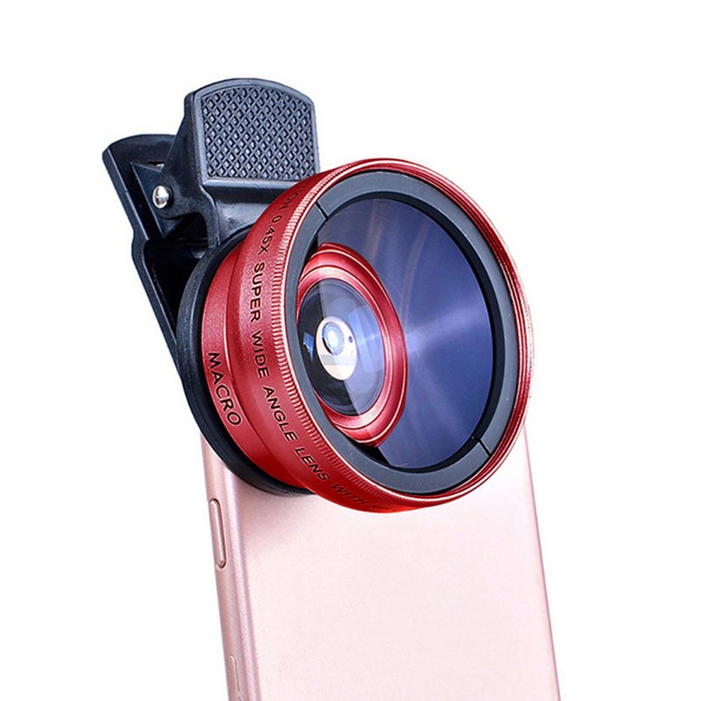 2-in-1 Phone Camera Lens Kit with Wide & Macro